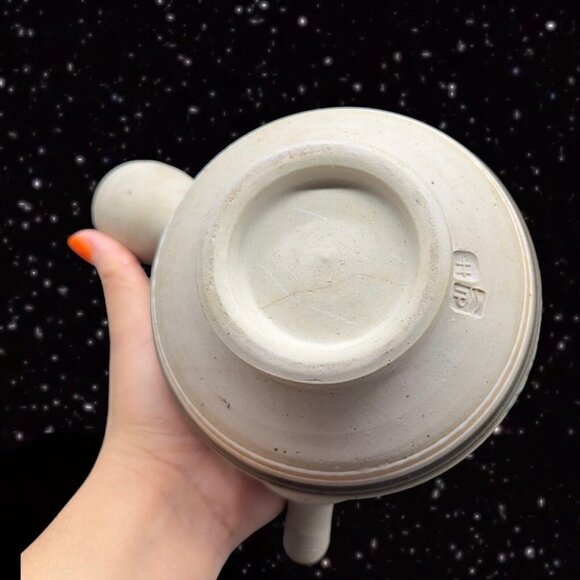 Tonala Talavera Pottery Teapot With Pianted Bird Marked Folk Art Pottery 6”T 4”W - Picture 11 of 16